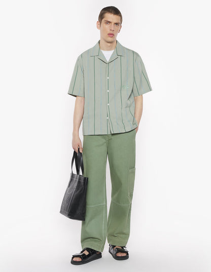MAISON KITSUNE M RESORT SHIRT-VERT-DE-GRIS