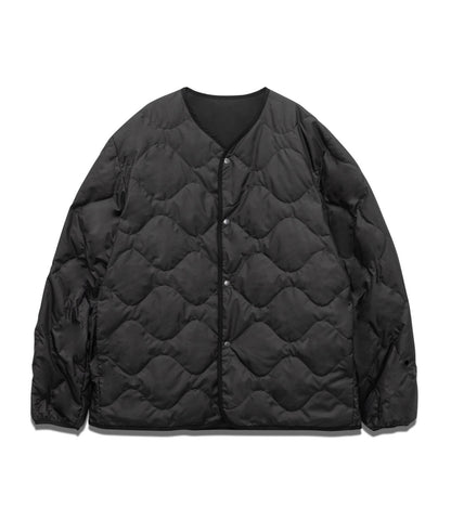 Nanamica M REVERSIBLE DOWN CARDIGAN-BLACK