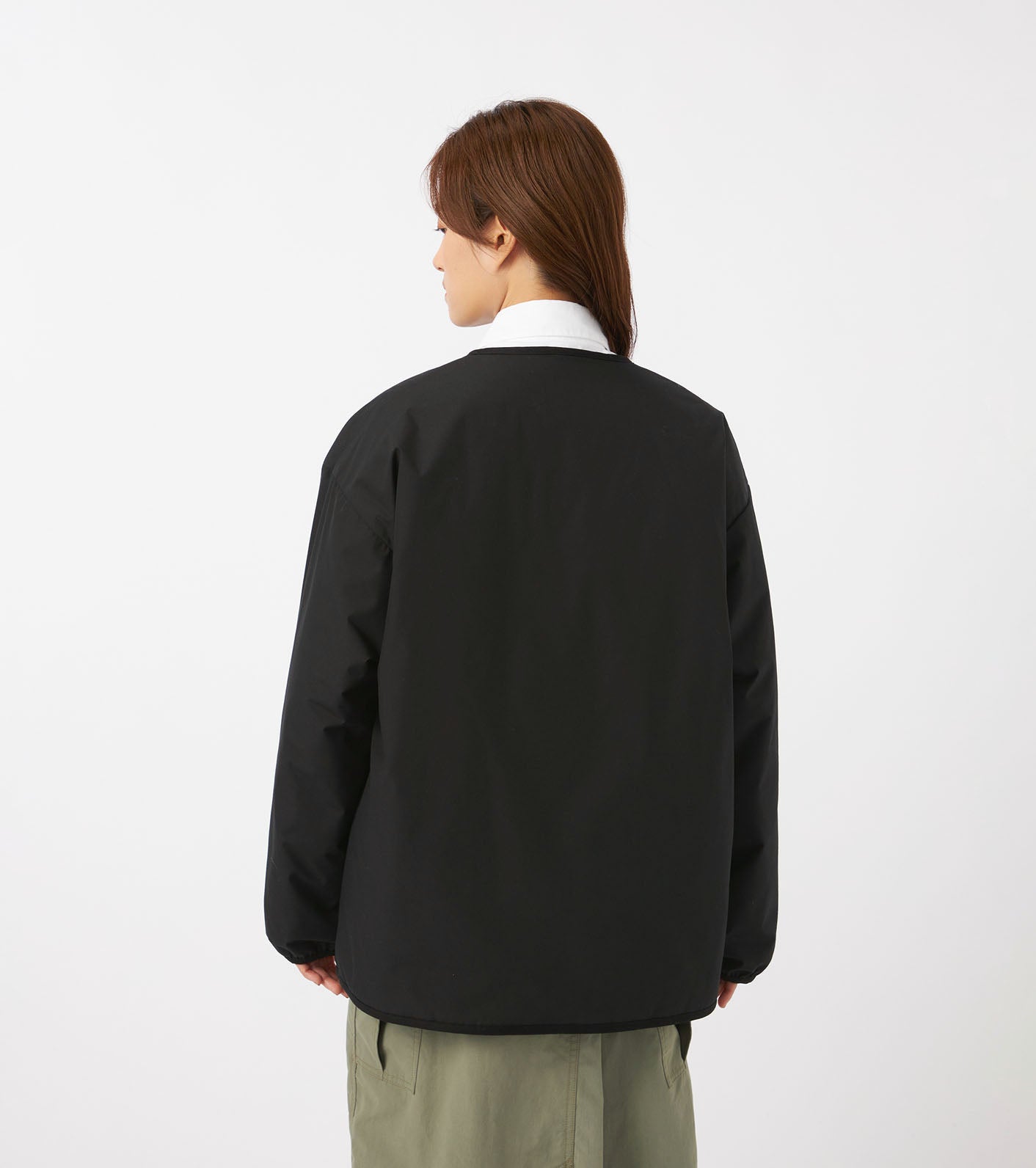 Nanamica M REVERSIBLE DOWN CARDIGAN-BLACK