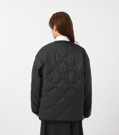 Nanamica M REVERSIBLE DOWN CARDIGAN-BLACK