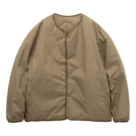 Nanamica M REVERSIBLE DOWN CARDIGAN-KHAKI BEIGE