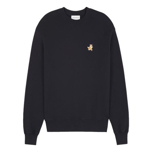 MAISON KITSUNE M SPEEDY FOX PATCH COMFORT SWEATSHIRT-BLACK