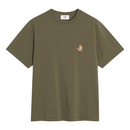 MAISON KITSUNE M SPEEDY FOX PATCH COMFORT TEE-SHIRT-BAY LEAF