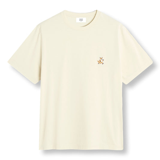 MAISON KITSUNE M SPEEDY FOX PATCH COMFORT TEE-SHIRT-WARM STONE
