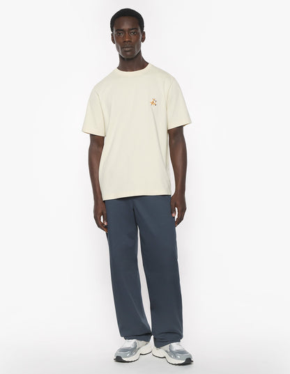 MAISON KITSUNE M SPEEDY FOX PATCH COMFORT TEE-SHIRT-WARM STONE