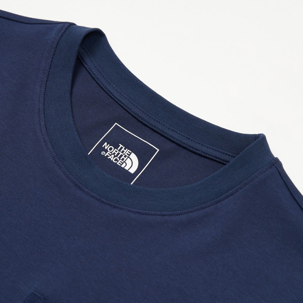 THE NORTH FACE M S/S HYBRID POCKET TEE - AP-NAVY