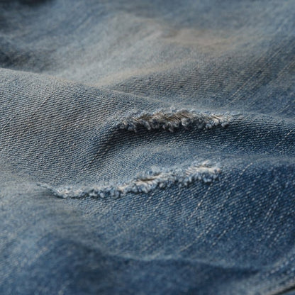 MADNESS MUDDY DENIM PAINTER PANTS. M2 RELAXED (MADE IN JAPAN)-INDIGO