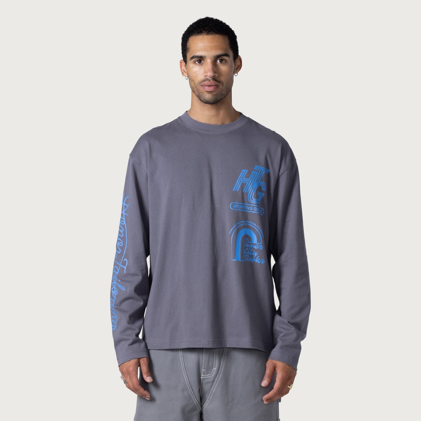 HONOR THE GIFT MALL LS T-SHIRT-GREY