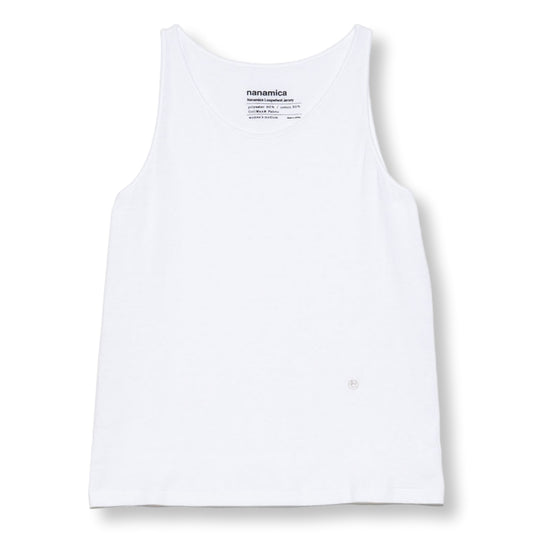 Nanamica NANAMICA LOOPWHEEL COOLMAX JERSEY CAMISOLE-WHITE