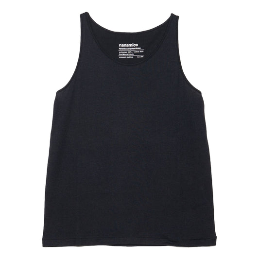 Nanamica NANAMICA LOOPWHEEL COOLMAX JERSEY CAMISOLE-BLACK