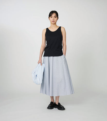 Nanamica NANAMICA LOOPWHEEL COOLMAX JERSEY CAMISOLE-BLACK