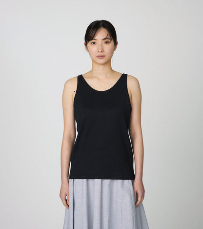 Nanamica NANAMICA LOOPWHEEL COOLMAX JERSEY CAMISOLE-BLACK