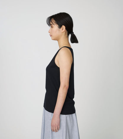Nanamica NANAMICA LOOPWHEEL COOLMAX JERSEY CAMISOLE-BLACK