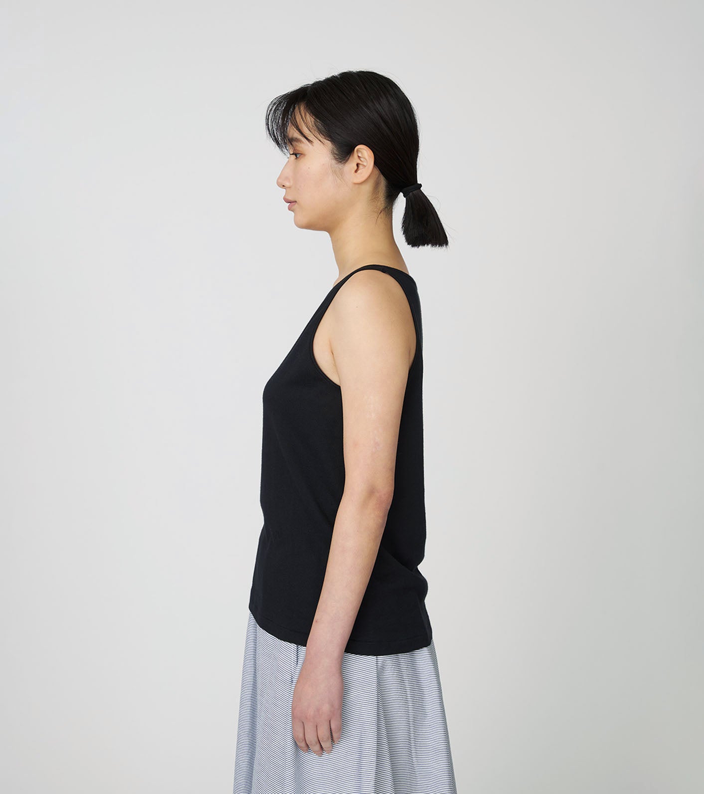 Nanamica NANAMICA LOOPWHEEL COOLMAX JERSEY CAMISOLE-WHITE