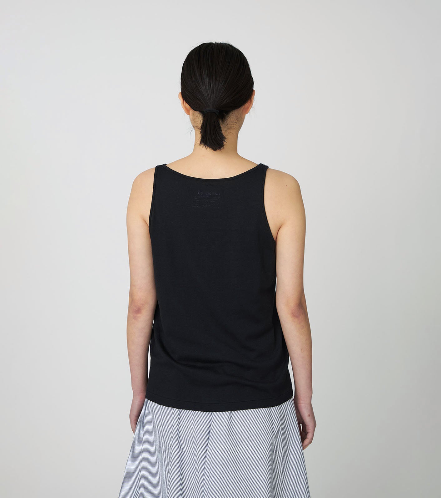 Nanamica NANAMICA LOOPWHEEL COOLMAX JERSEY CAMISOLE-BLACK