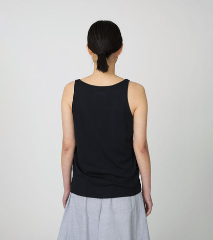 Nanamica NANAMICA LOOPWHEEL COOLMAX JERSEY CAMISOLE-BLACK