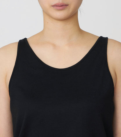 Nanamica NANAMICA LOOPWHEEL COOLMAX JERSEY CAMISOLE-BLACK