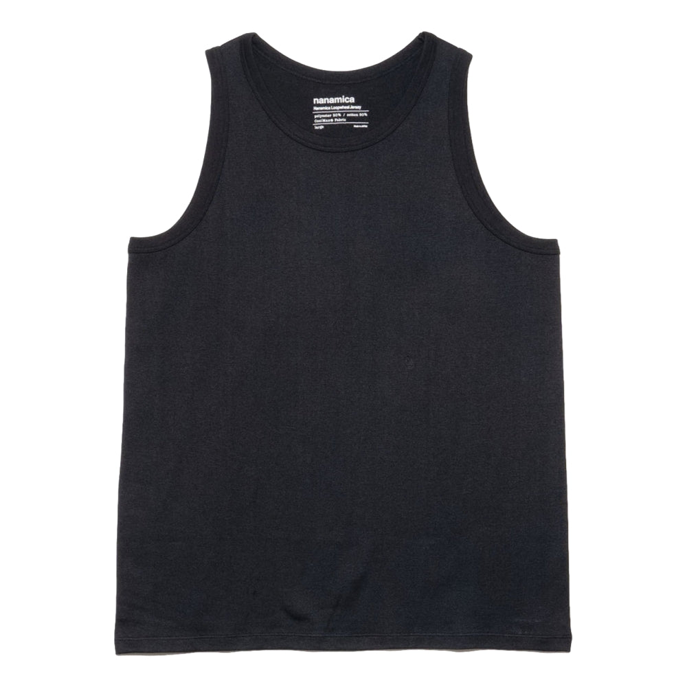 Nanamica NANAMICA LOOPWHEEL COOLMAX JERSEY TANK-BLACK