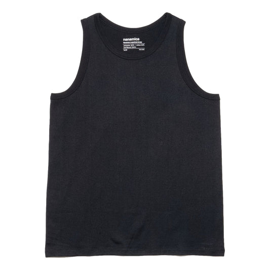 Nanamica NANAMICA LOOPWHEEL COOLMAX JERSEY TANK-BLACK