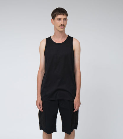 Nanamica NANAMICA LOOPWHEEL COOLMAX JERSEY TANK-BLACK