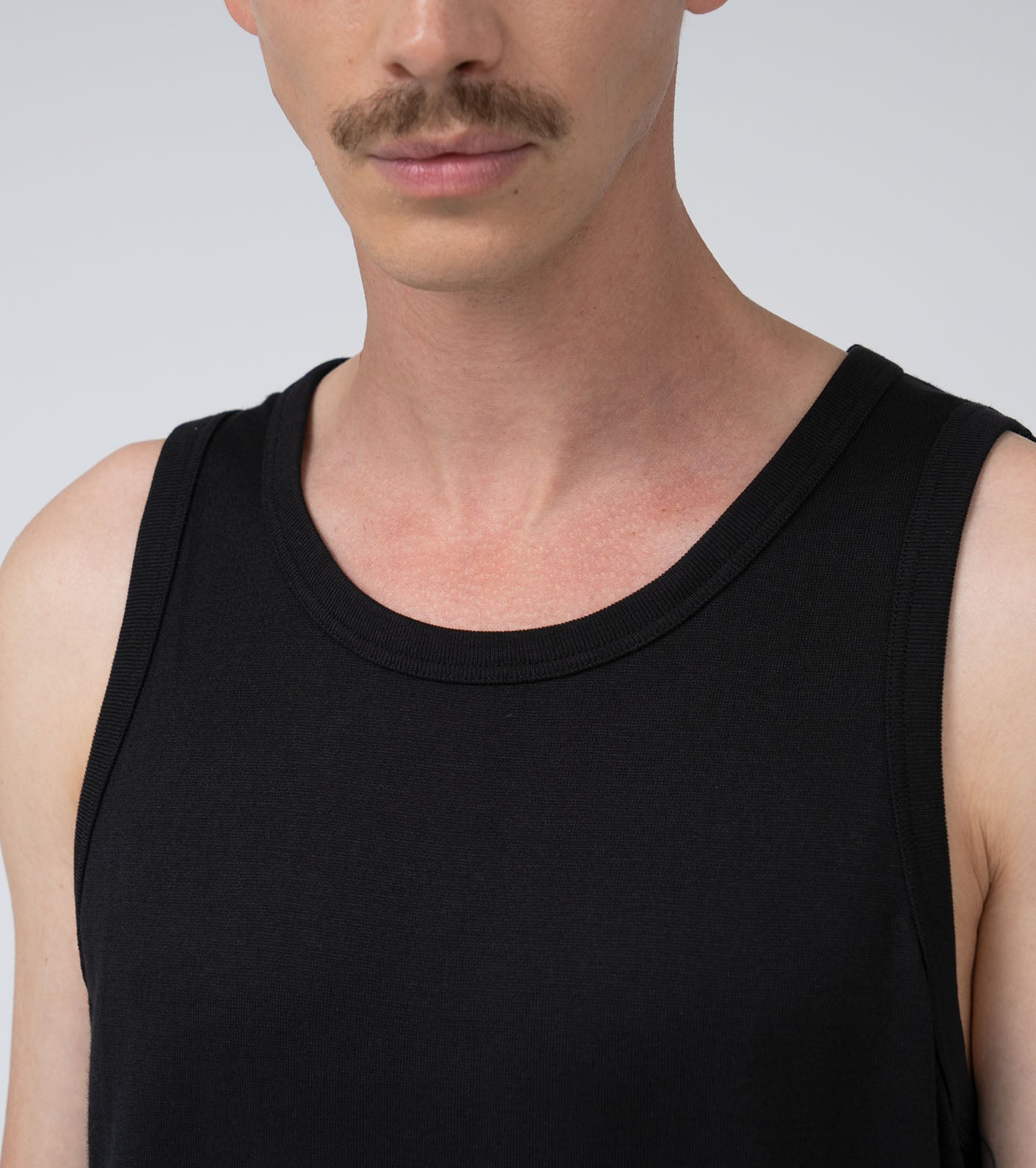 Nanamica NANAMICA LOOPWHEEL COOLMAX JERSEY TANK-BLACK