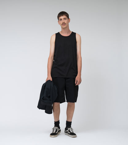 Nanamica NANAMICA LOOPWHEEL COOLMAX JERSEY TANK-BLACK