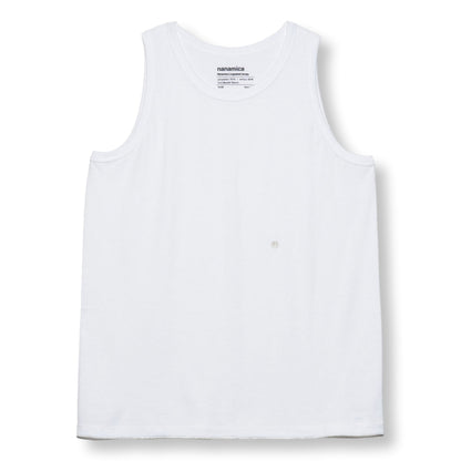 Nanamica NANAMICA LOOPWHEEL COOLMAX JERSEY TANK-WHITE