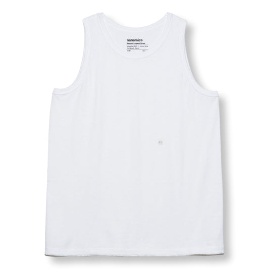 Nanamica NANAMICA LOOPWHEEL COOLMAX JERSEY TANK-WHITE