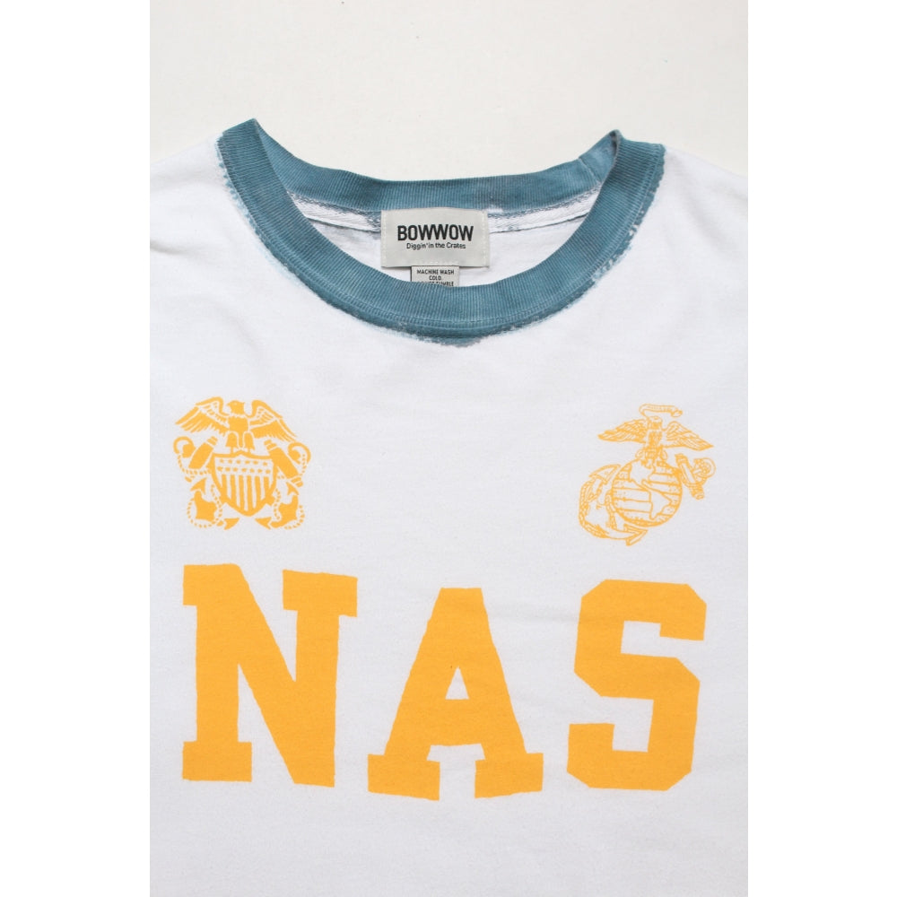 BOWWOW NAVAL AIR STATION TRIM TEE-WHITE
