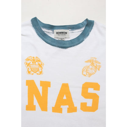 BOWWOW NAVAL AIR STATION TRIM TEE-WHITE