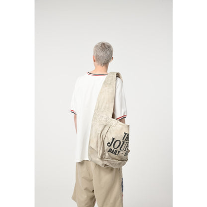 BOWWOW NEWSPAPER BAG-WHITE