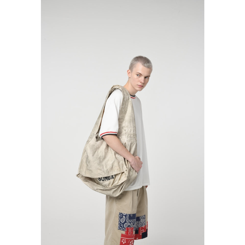 BOWWOW NEWSPAPER BAG-WHITE