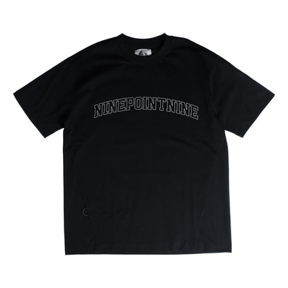 NINE POINT NINE NINEPOINTNINE COLLEGE S/S TEE-BLACK