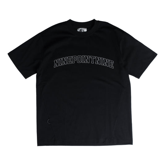 NINE POINT NINE NINEPOINTNINE COLLEGE S/S TEE-BLACK