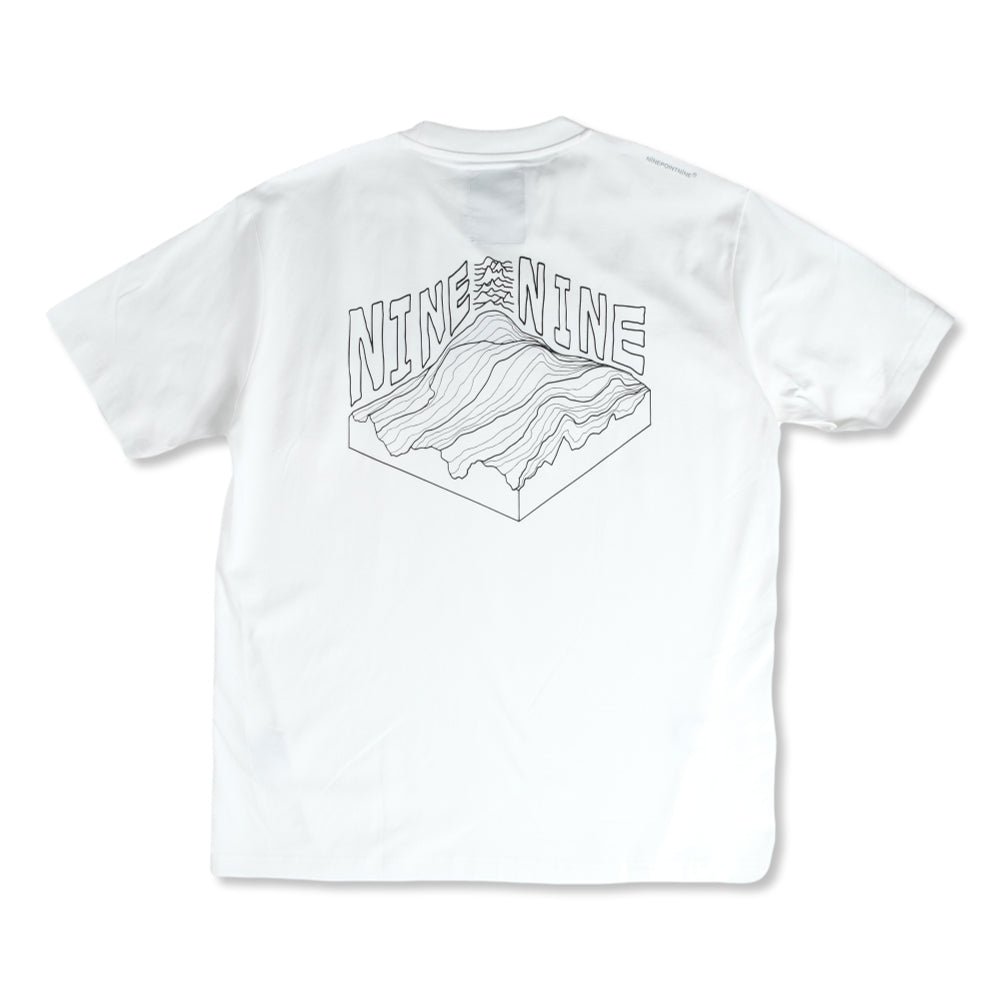 NINE POINT NINE NINEPOINTNINE MOUNTAIN S/S TEE-WHITE