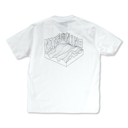 NINE POINT NINE NINEPOINTNINE MOUNTAIN S/S TEE-WHITE
