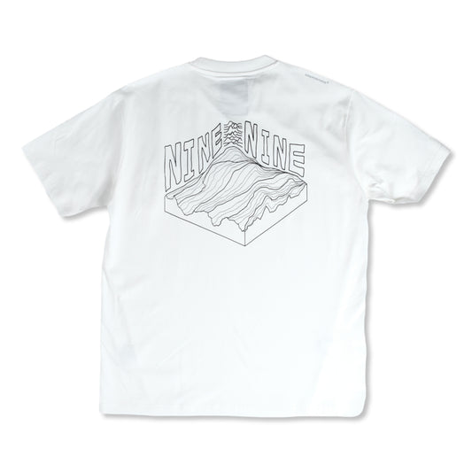 NINE POINT NINE NINEPOINTNINE MOUNTAIN S/S TEE-WHITE