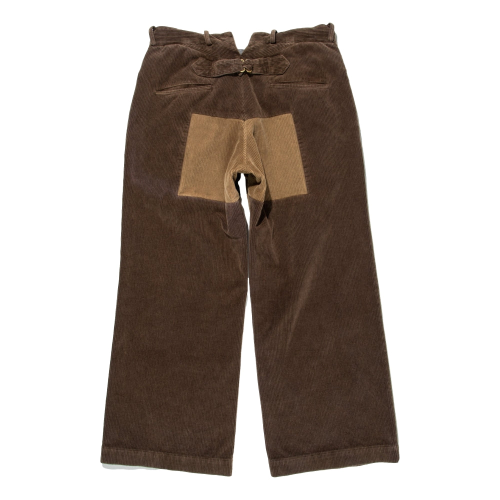 BOW WOW NRA CORDUROY WORK TROUSERS-BROWN