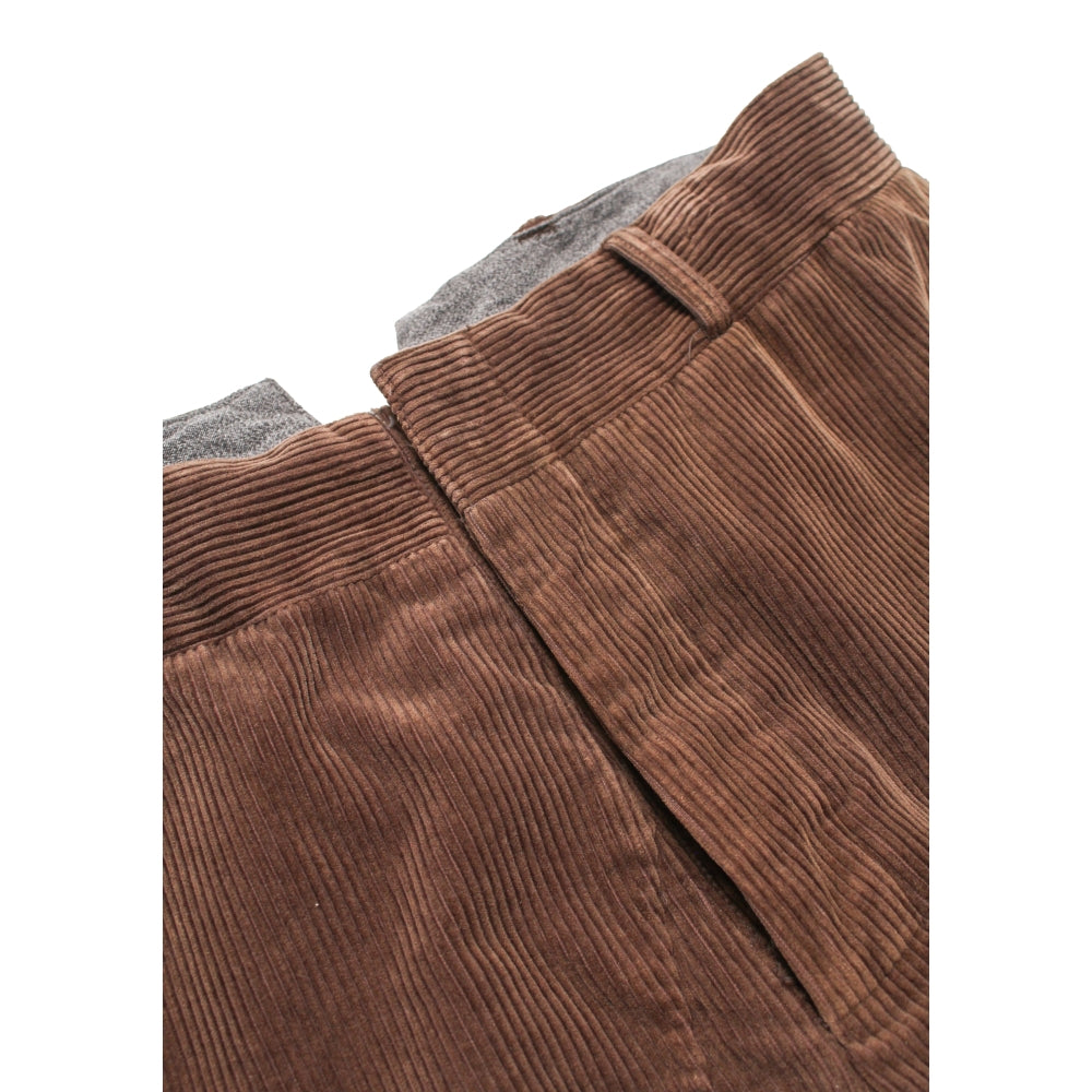 BOW WOW NRA CORDUROY WORK TROUSERS-BROWN