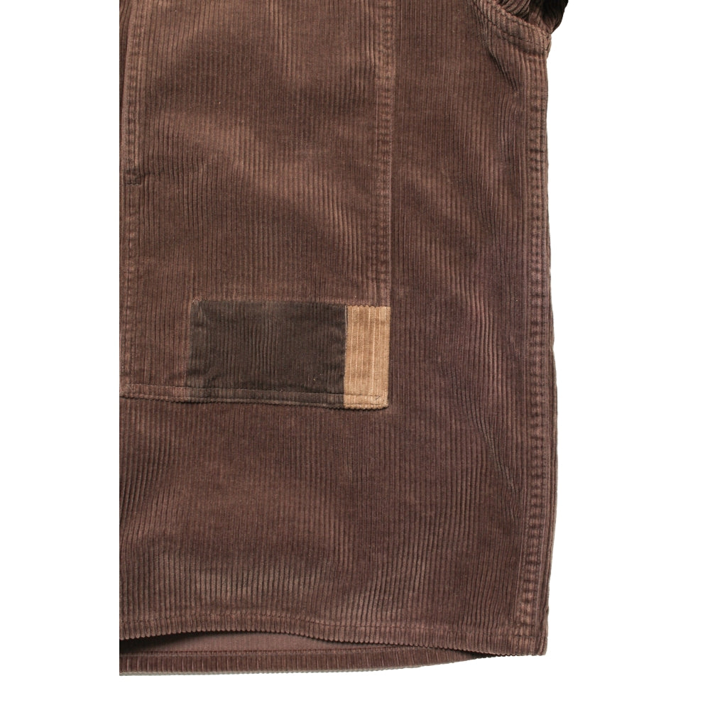 BOW WOW NRA P/O CORDUROY SHIRTS REPAIRED-BROWN