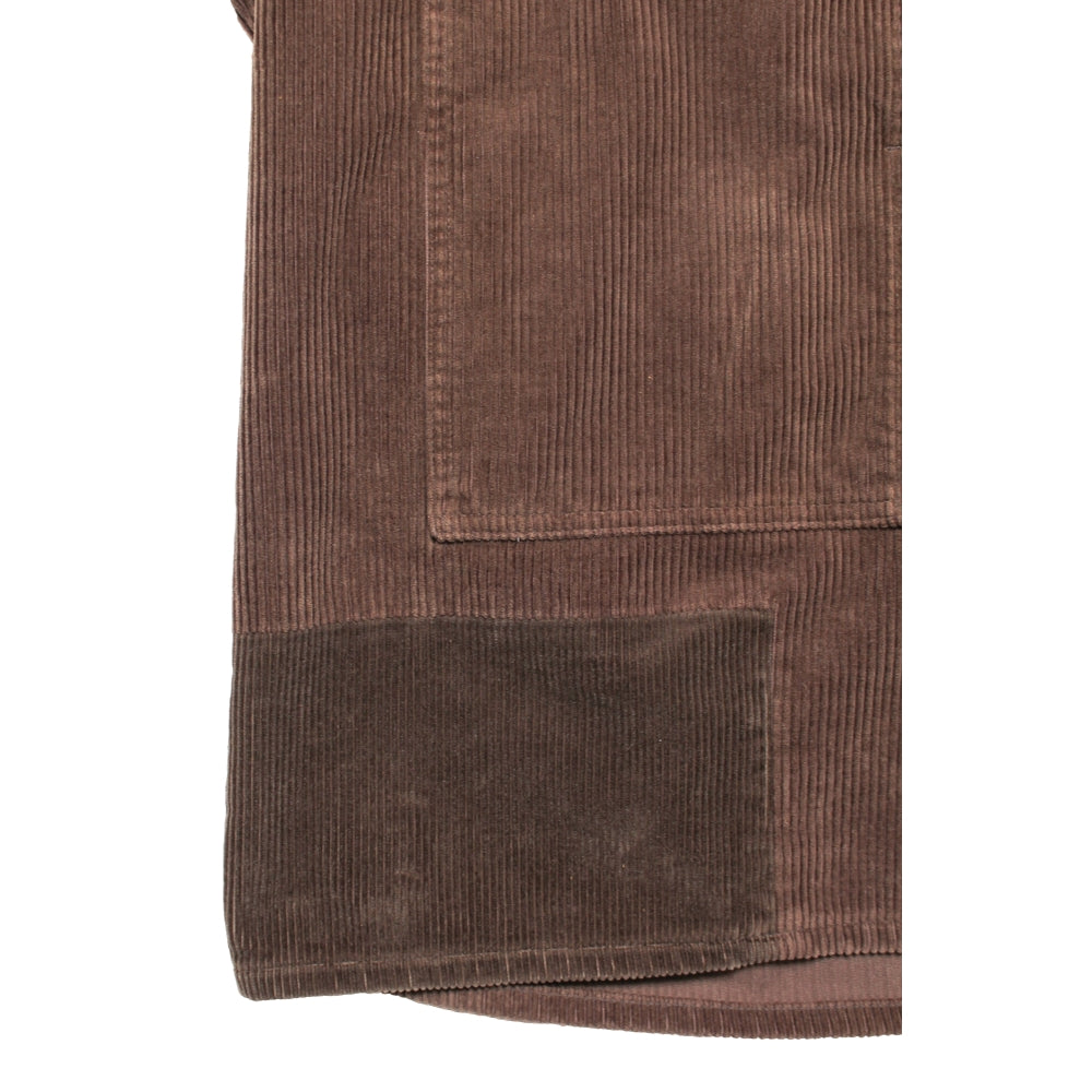 BOW WOW NRA P/O CORDUROY SHIRTS REPAIRED-BROWN