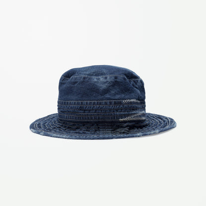 MADNESS NV. NEP DENIM BUCKET HAT (MADE IN JAPAN)-INDIGO