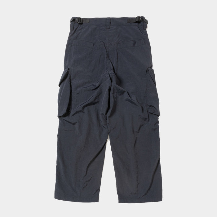MEANSWHILE NYLON LUGGAGE CARGO PANT-OFF BLACK