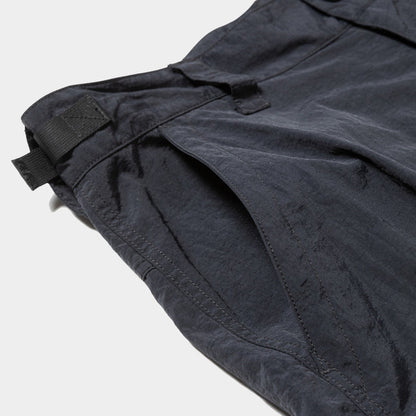 MEANSWHILE NYLON LUGGAGE CARGO PANT-OFF BLACK