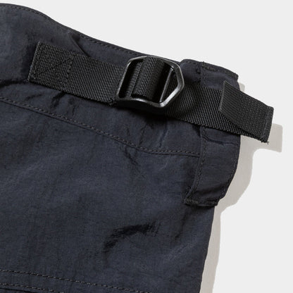 MEANSWHILE NYLON LUGGAGE CARGO PANT-OFF BLACK