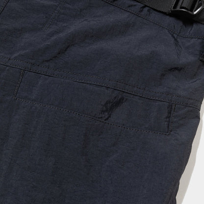 MEANSWHILE NYLON LUGGAGE CARGO PANT-OFF BLACK