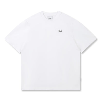 OPEN DIALOGUE ODE TEXTURE EMBROIDERY TEE-WHITE