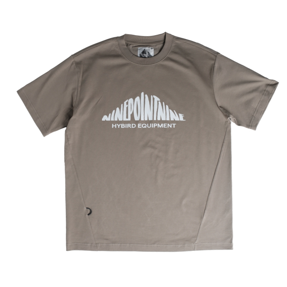 NINE POINT NINE HYBIRD EQUIPMENT S/S TEE-KHAKI