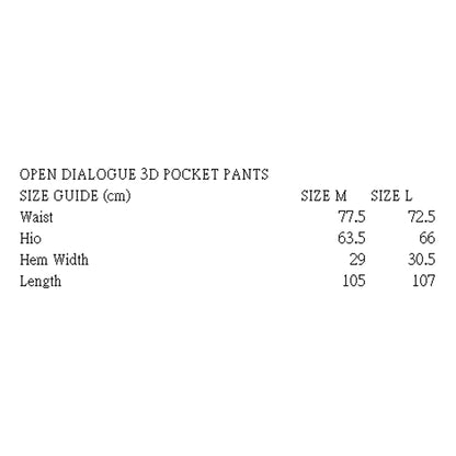 3D POCKET PANTS