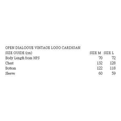 VINTAGE LOGO CARDIGAN